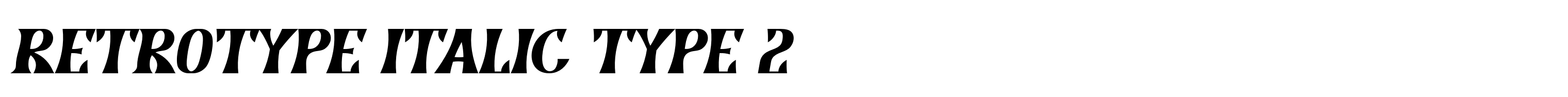 Retrotype Italic Type 2